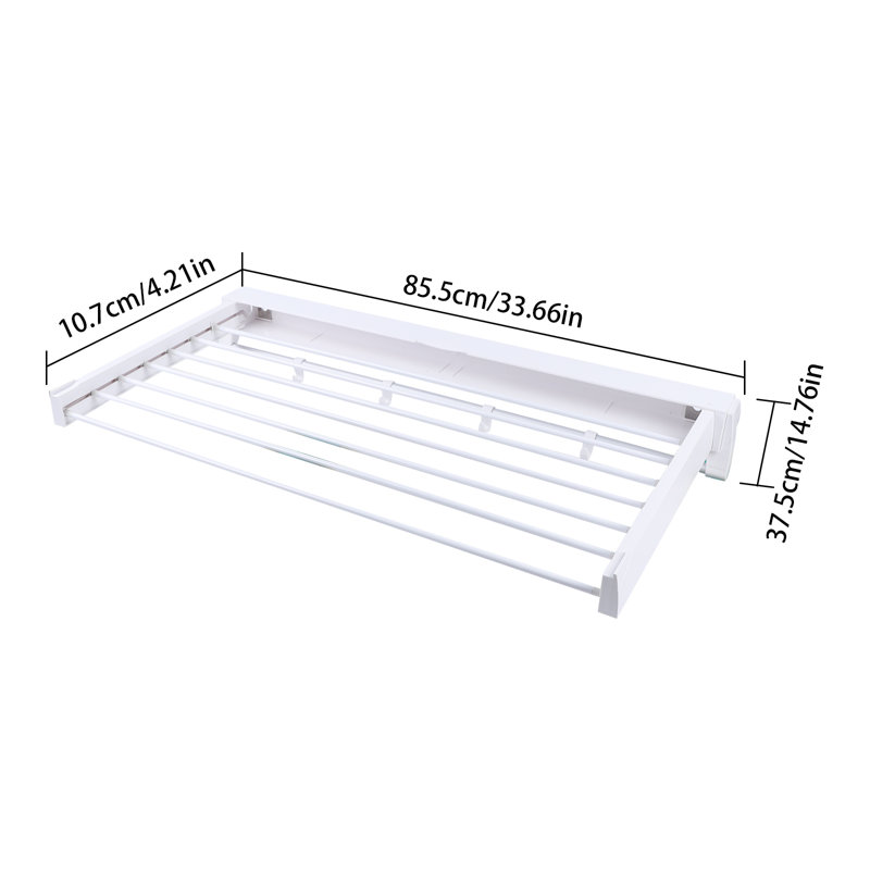 Rebrilliant Collapsible WallMounted Drying Rack & Reviews Wayfair